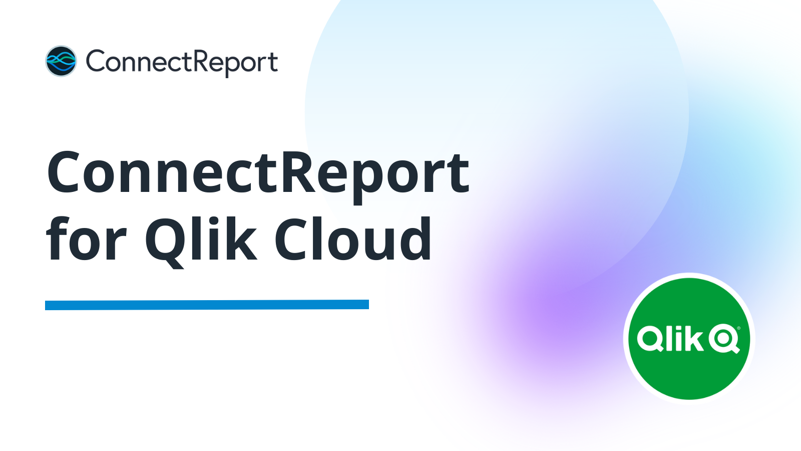 ConnectReport for Qlik Cloud